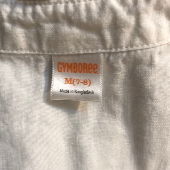 Gymboree Linen-Cotton Blend Button Down Shirt size 7/8 - Picture 3 of 4